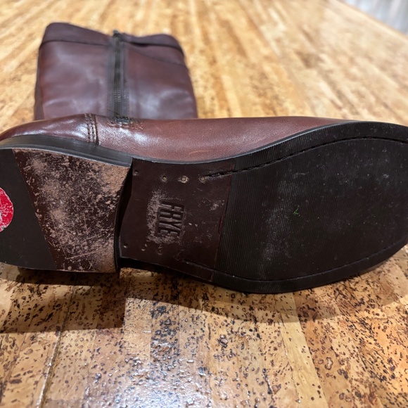 FRYE-Molly Button-Tall Knee High Boot- Redwood Leather-SIZE 6-NWOB - Picture 4 of 8